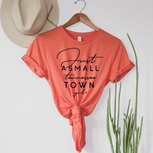 Just a Small Town Girl T-Shirt - Heather Orange