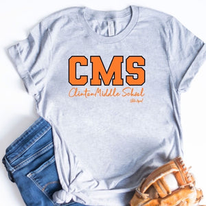 CMS Orange T-shirt - Athletic Heather