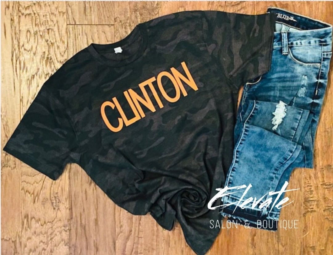 Clinton Storm Camo- Orange