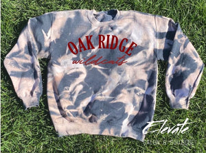 Oak Ridge Wildcats Bleached Sweatshirt