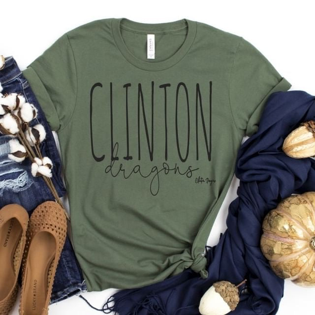 Clinton Dragons Skinny - Military Green