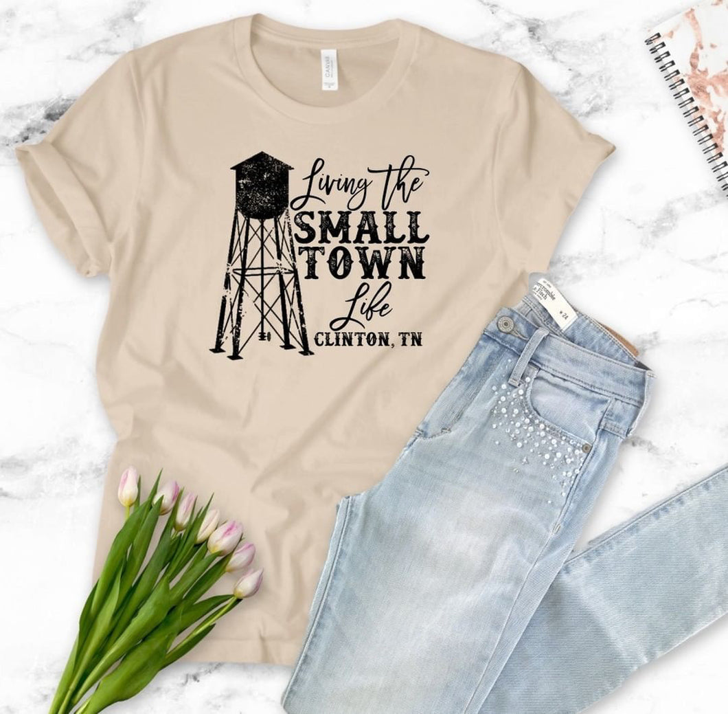 Loving the Small Town Life T-Shirt - Heather Tan