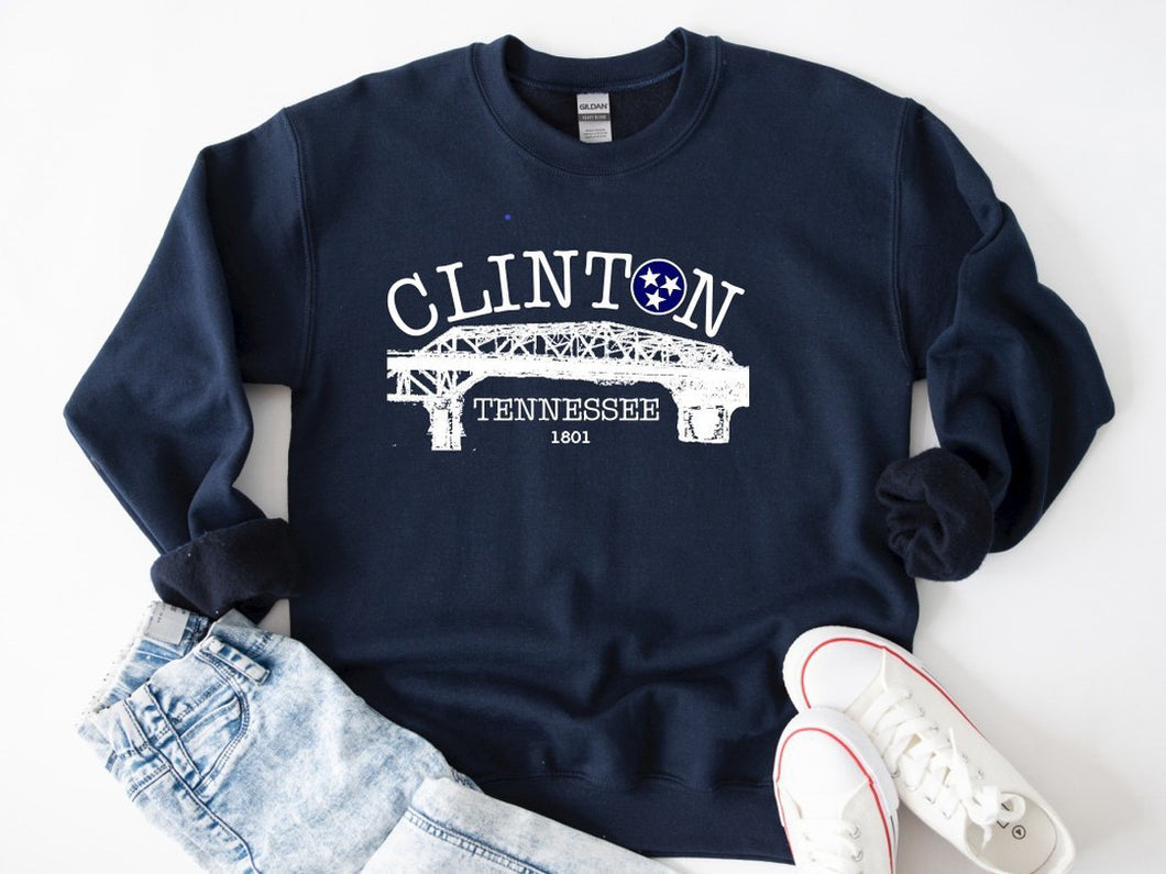 Clinton Classic Bridge Sweatshirt - Navy