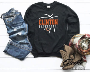 Clinton Basketball Sweatshirt - Black