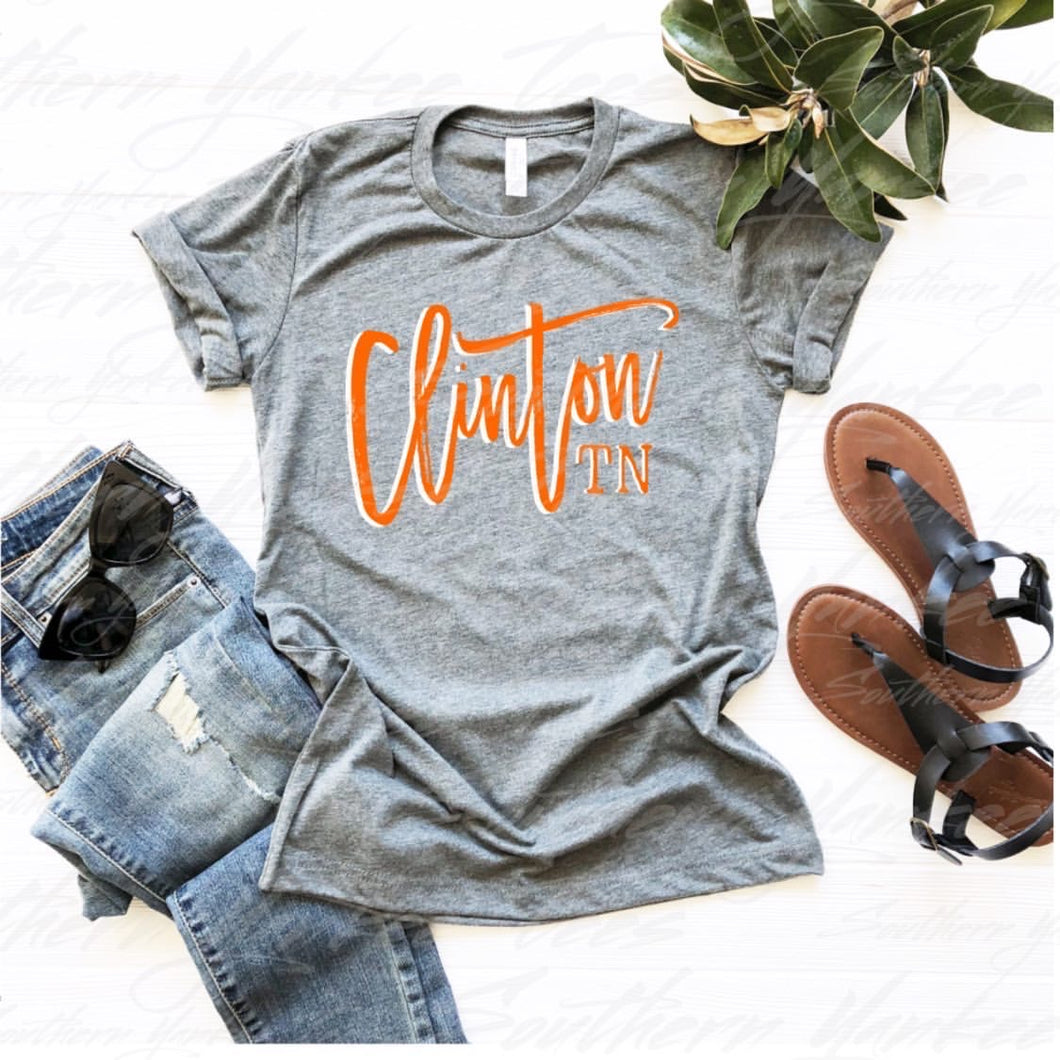 Clinton TN T-Shirt - Light Grey