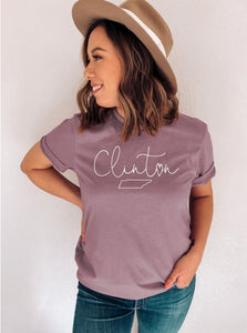 Heart of Clinton T-Shirt - Orchid