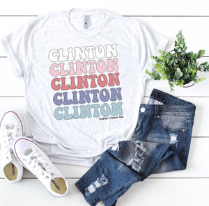 Clinton Multi Font T-Shirt