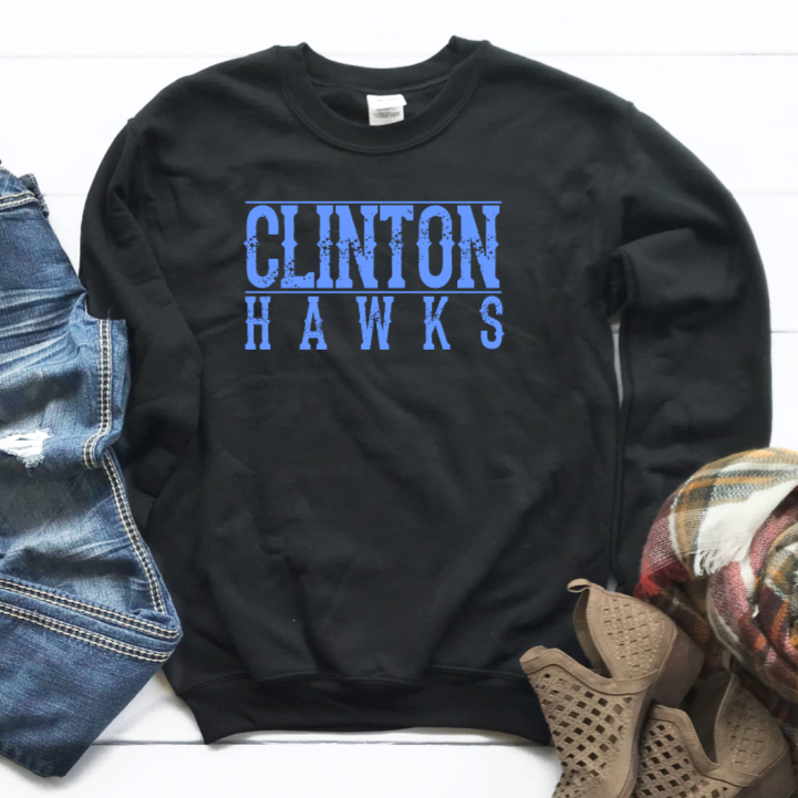 Vintage Clinton Hawks Sweatshirt